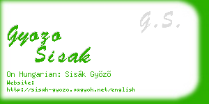 gyozo sisak business card